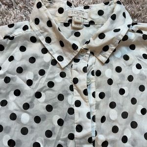 Like New Polka Dot Collar Shirt from J.Crew